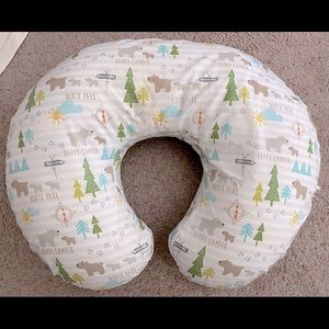 Boppy Original Feeding and Infant Support Baby Pillow with Woodland Animal Cover